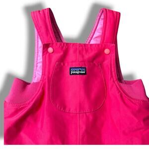 PATAGONIA Girl’s PUFF RIDER OVERALLS Pink 18M H2NO